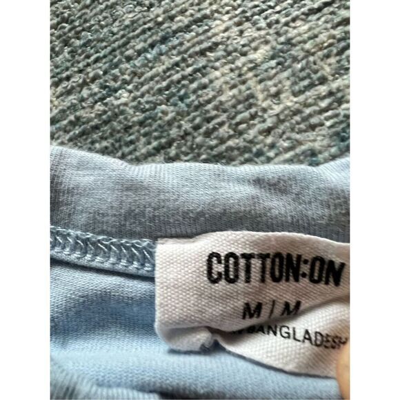 Cotton On Green Blue Pink Mini Lot of 3 Crop Tops Women's Medium - Picture 4 of 6